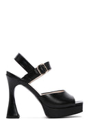 Women's Black Ankle Strap High Heel Sandals | Derimod