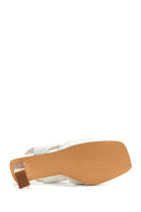 Women's White Thick Heeled Sandals | Derimod