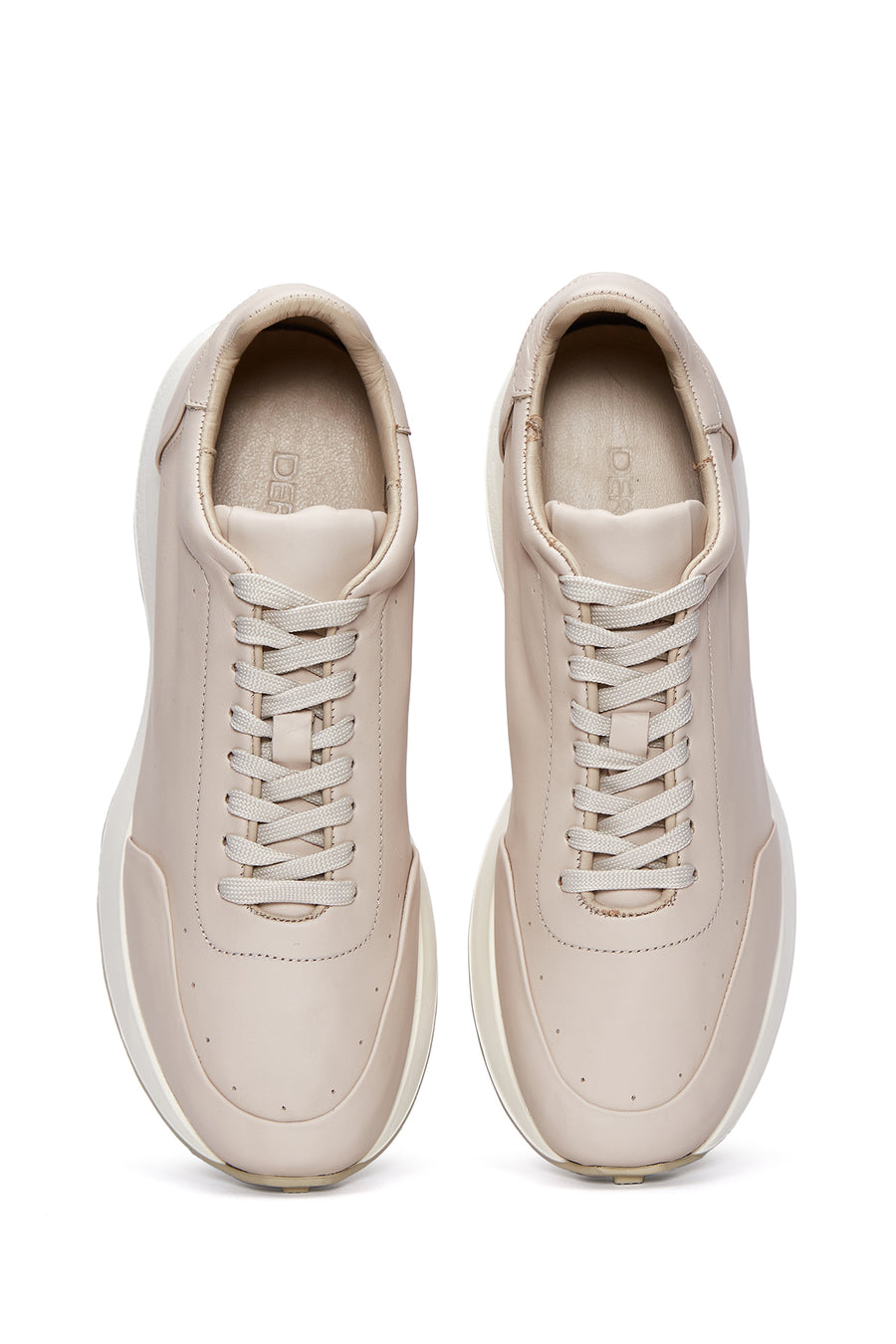 Men's Beige Leather Sneaker