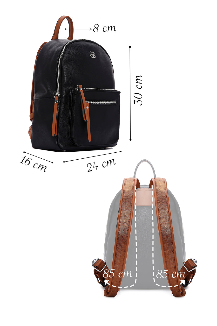 Women's Black Backpack