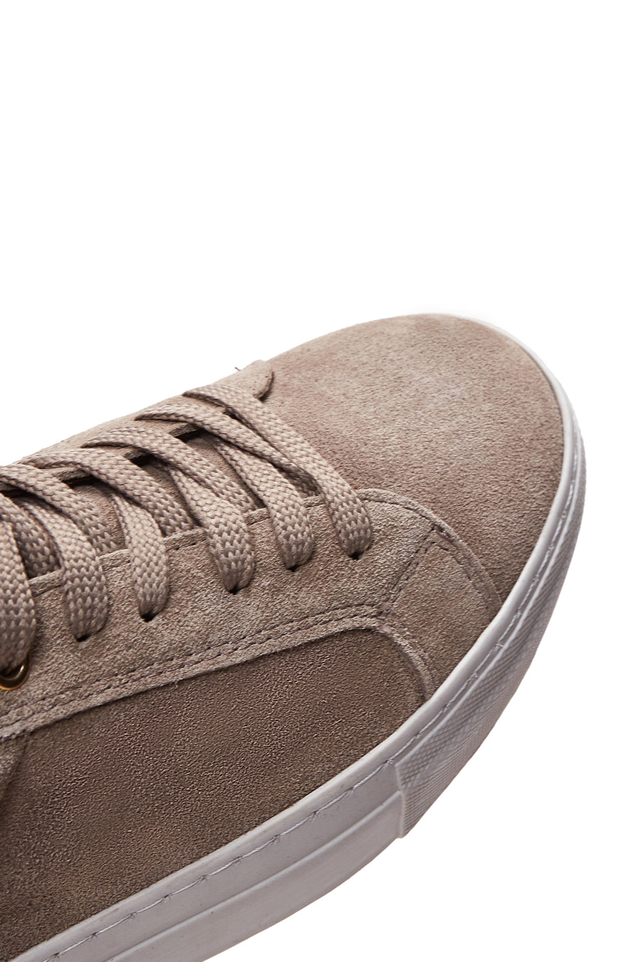 Kadın Vizon Bağcıklı Süet Deri Sneaker