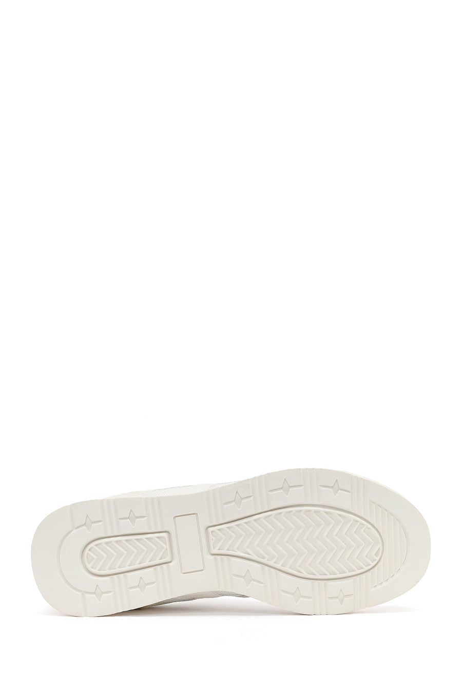 Women's White Lace-Up Sneaker