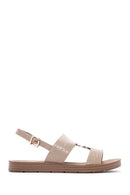 Women's Beige Ankle Strap Sandals | Derimod