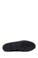 Kadın Siyah Tokalı Deri Klasik Loafer | Derimod