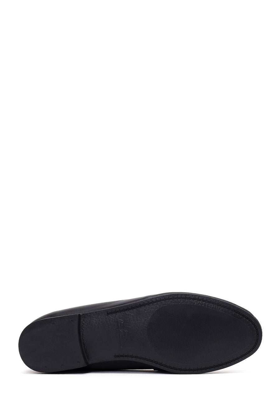 Kadın Siyah Tokalı Deri Klasik Loafer