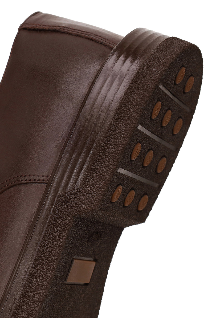 Male Brown Lace-up Leather Casual Shoes