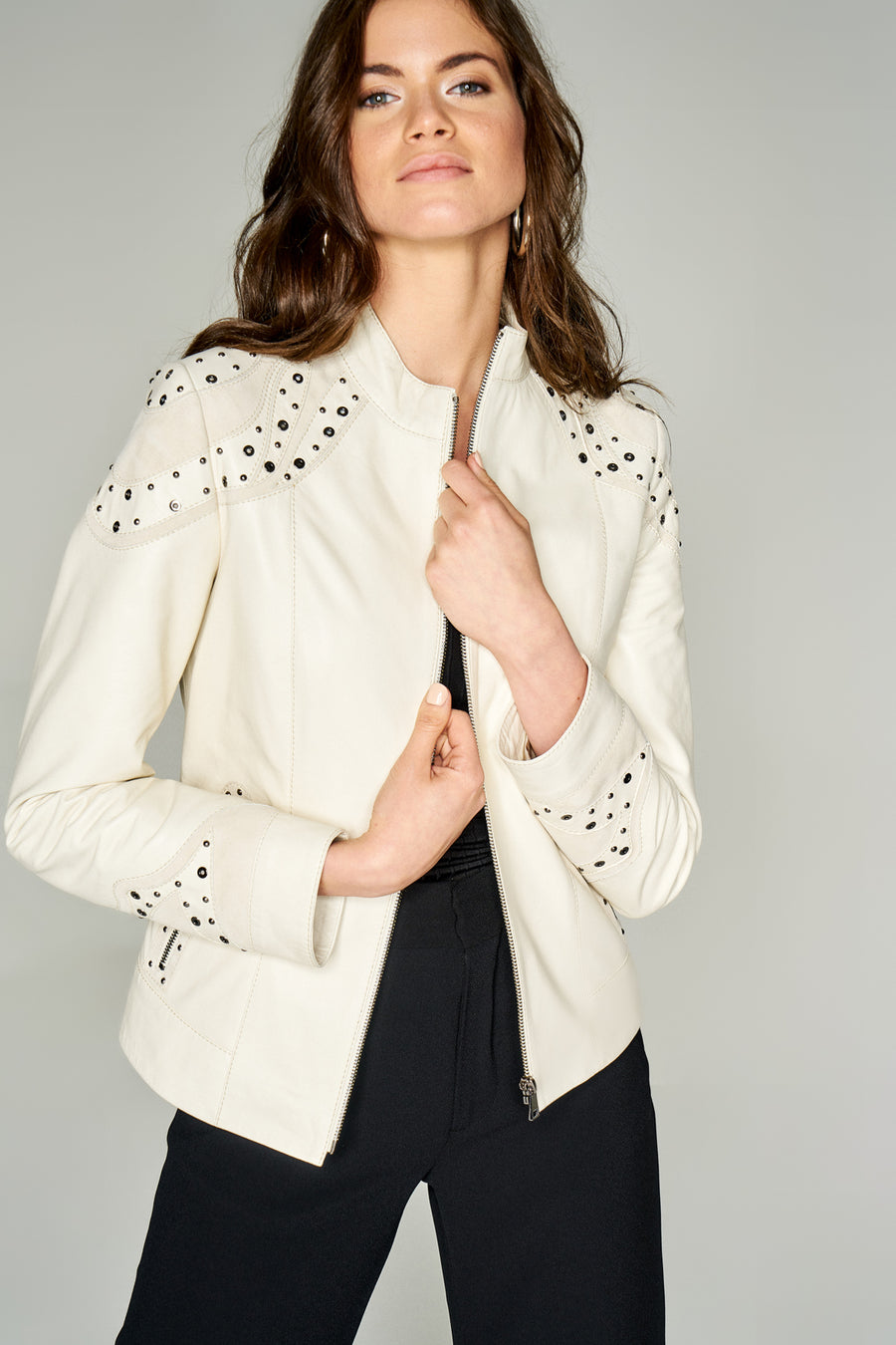 Emma Women's Leather Jacket 18SGD5462U4 | Derimod