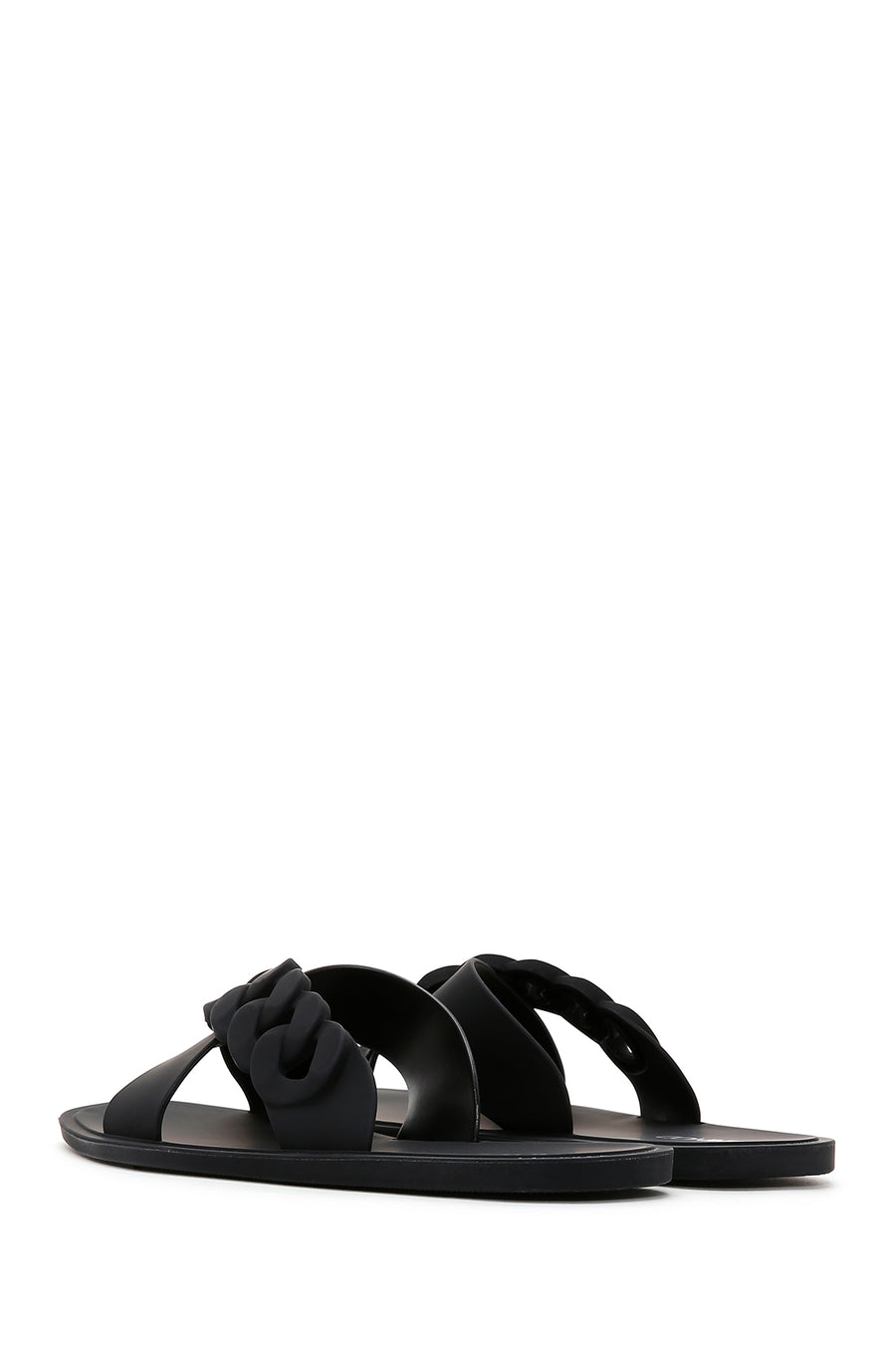 Women's Black Flat Slippers