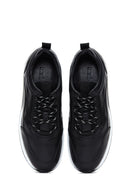 Men's Black Leather Sneaker | Derimod