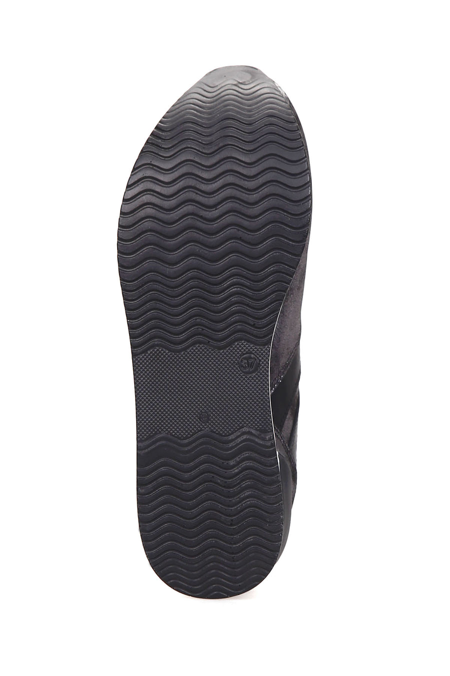 Women's High-Sole Silver Sneaker