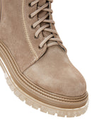 Women's Gray Suede Leather Boots | Derimod