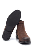 Men's Leather Nubuck Chelsea Boots | Derimod