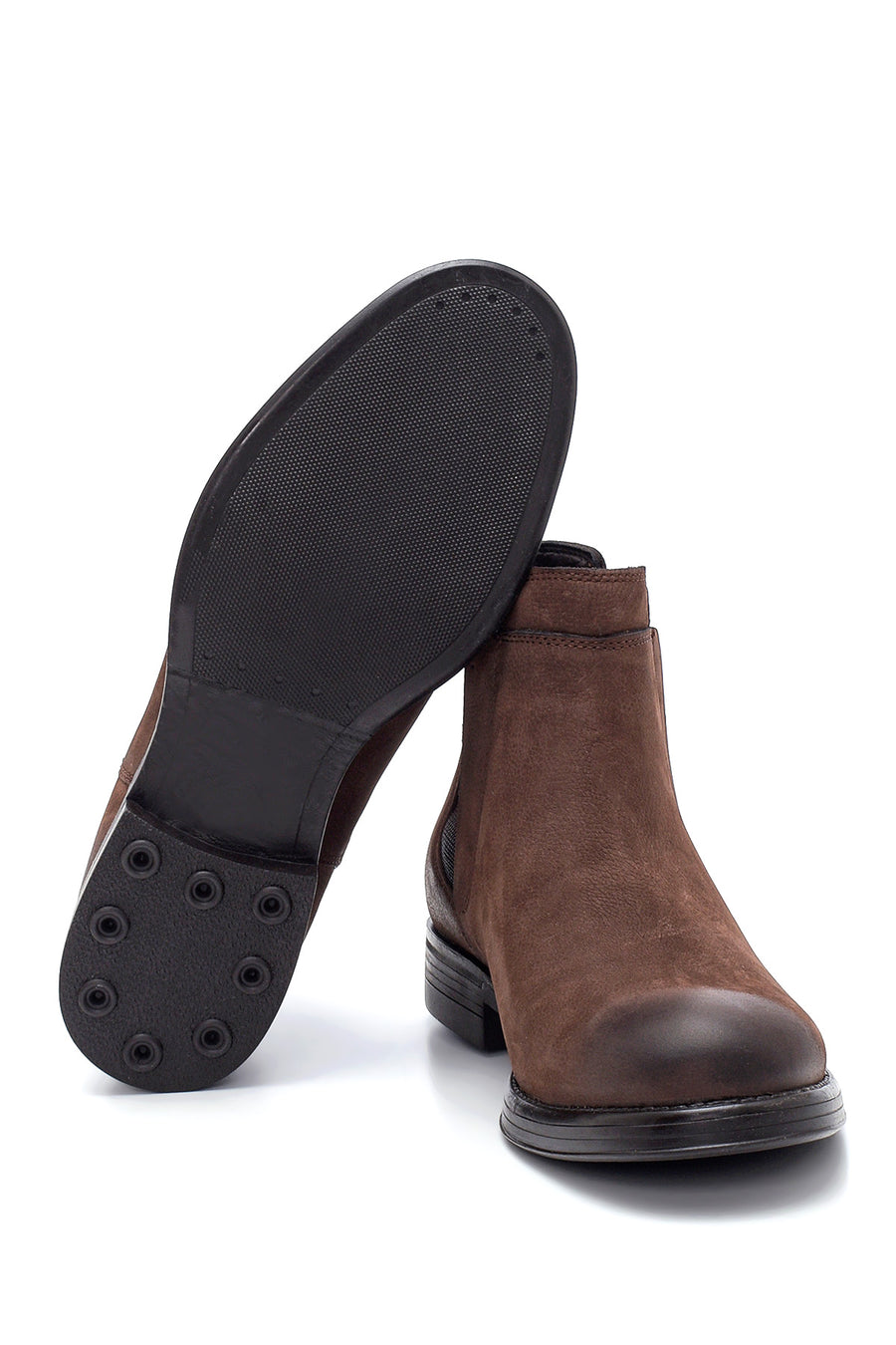 Men's Leather Nubuck Chelsea Boots