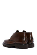 Men's Brown Casual Leather Boots | Derimod