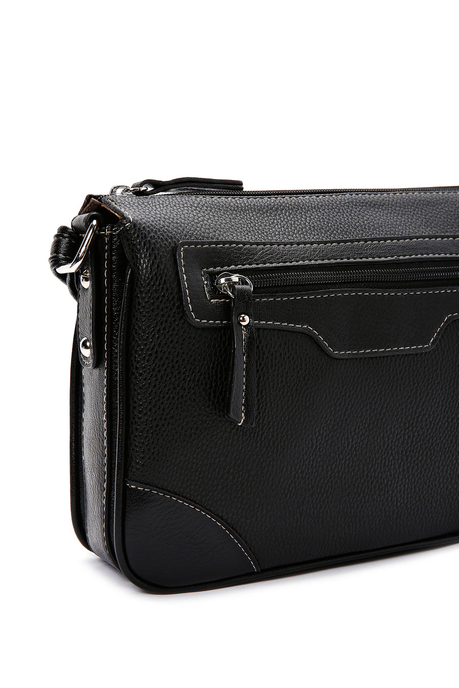 Women's Black Long Strap Crossbody Bag