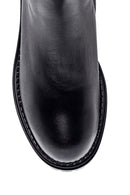 Women's Leather Casual Zipper Boots | Derimod