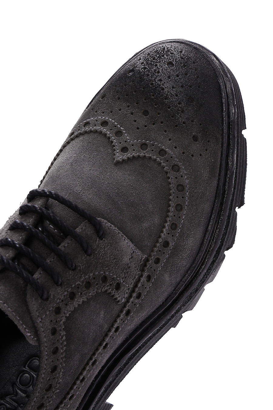 Men's Gray Suede Leather Casual Shoes