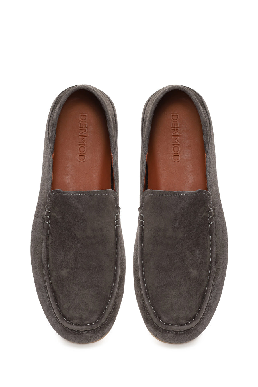 Male Anthracite Suede Leather Loafer
