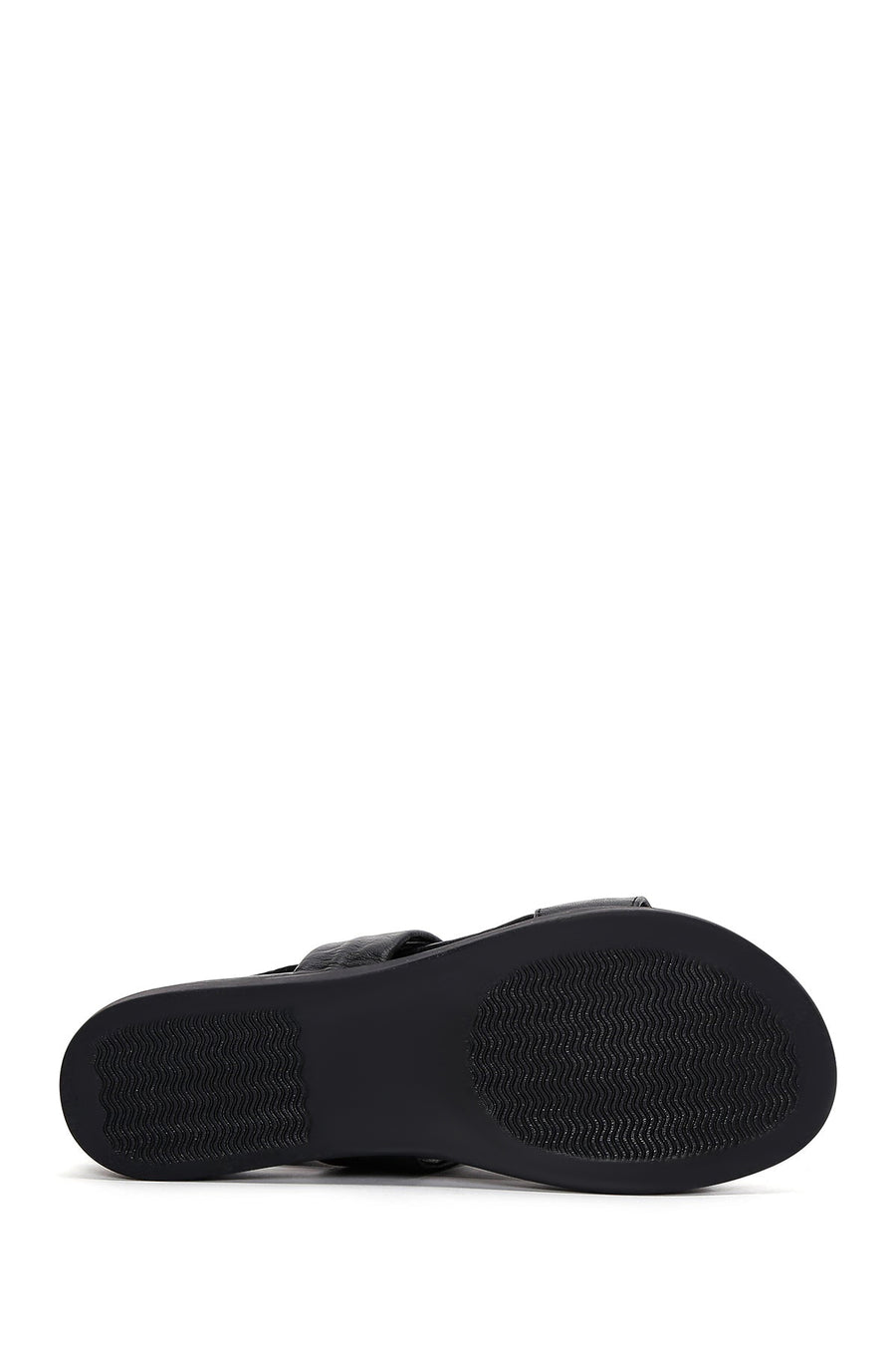 Women's Black Leather Sandals