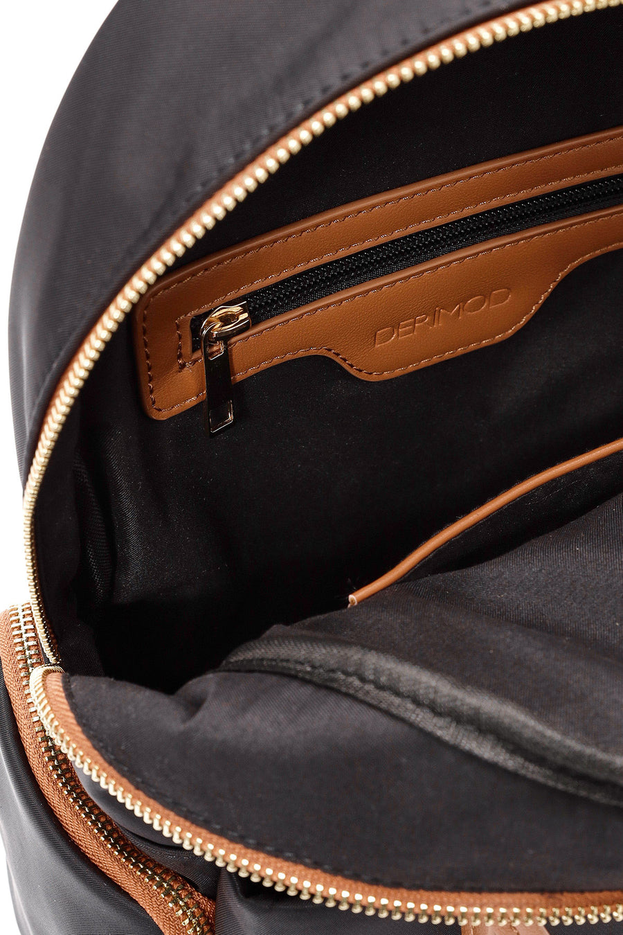 Women's Black Fabric Backpack