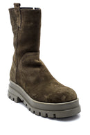 Women's Suede Thick Soled Boots | Derimod