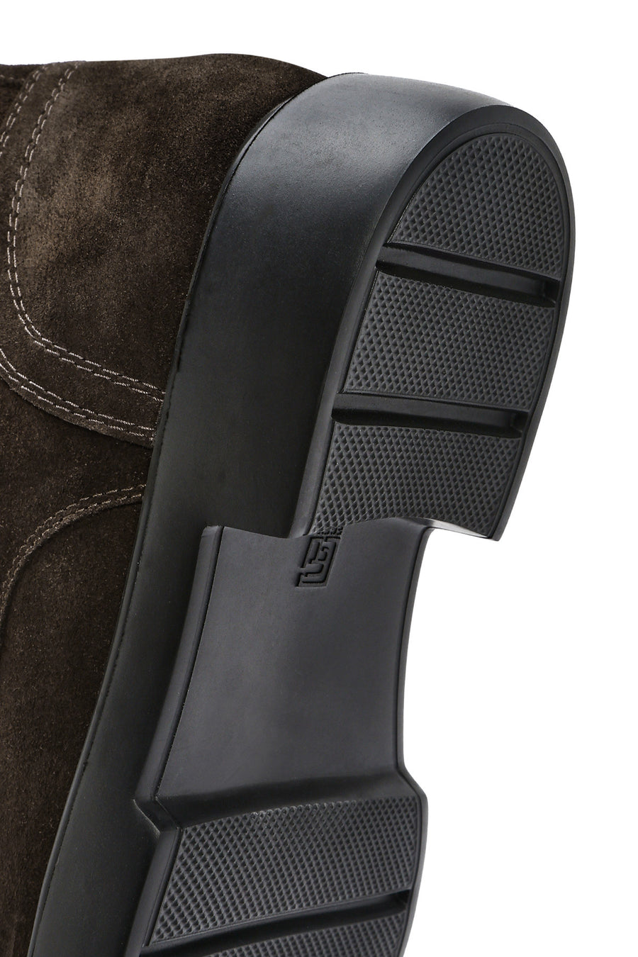 
Men's Brown Zippered Suede Leather Boot
