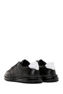 Men's Black Leather Sneaker | Derimod