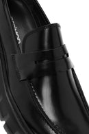 Men's Black Leather Casual Loafer | Derimod