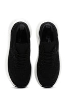 Women's Black Thick Soled Sneaker | Derimod