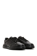 Men's Black Leather Sneaker | Derimod