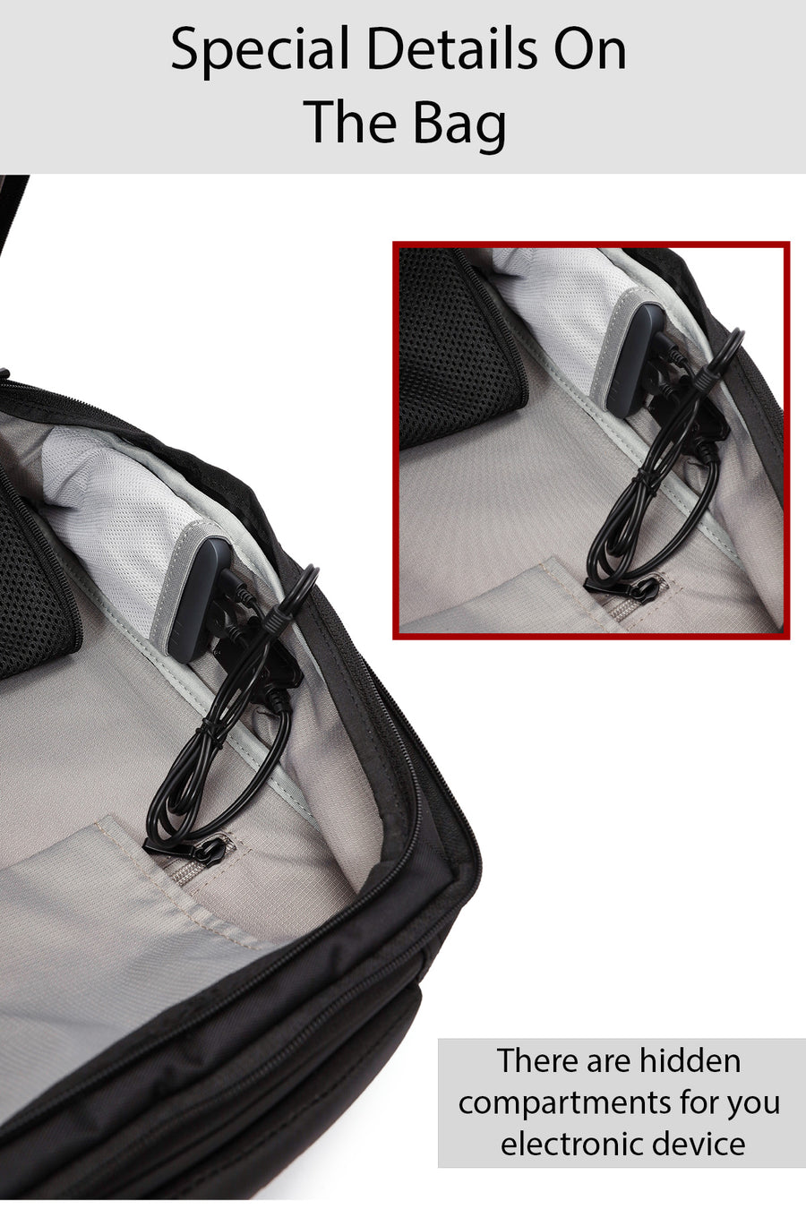 D-Pack Unisex Black Backpack