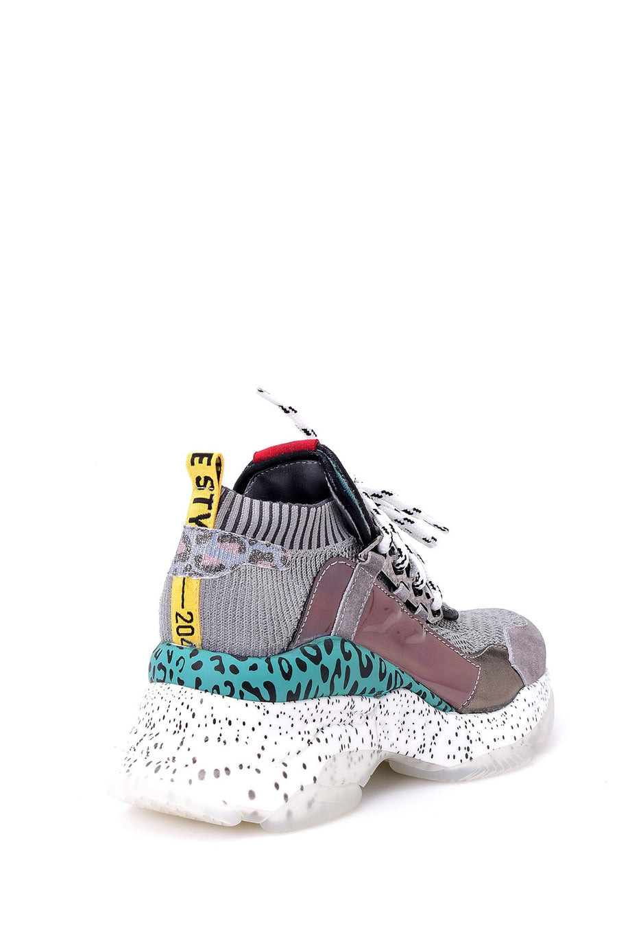 Kadın Leopar Detaylı Sneaker