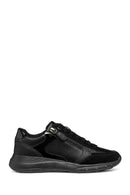 Geox Kadın Siyah Bağcıklı Kalın Tabanlı Deri Sneaker | Derimod