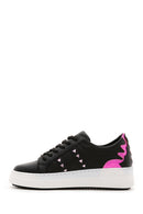 Women's Black Patterned Sneaker | Derimod