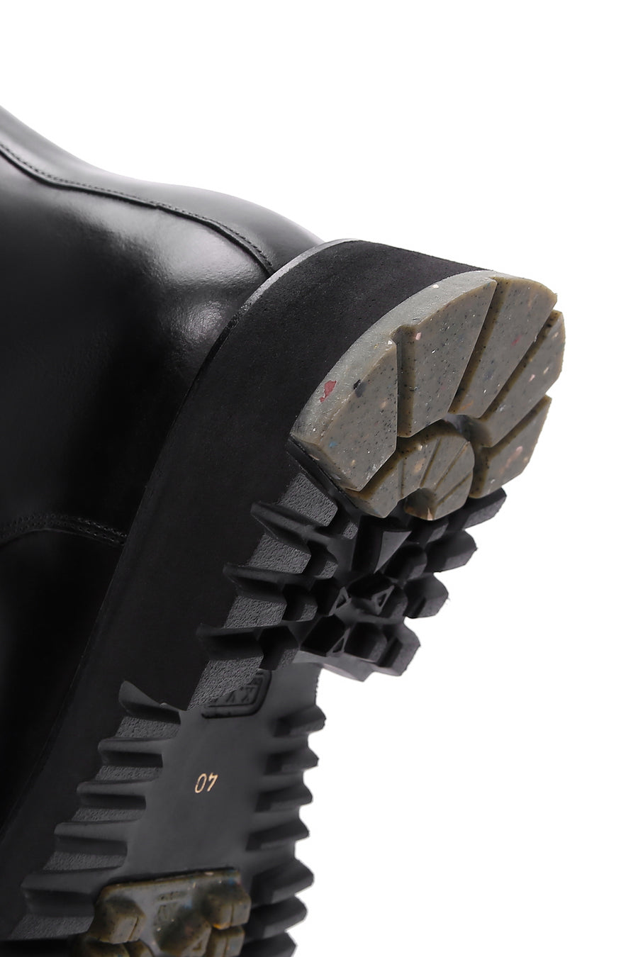 Men's Black Leather Zippered Boots