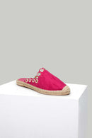 Pembe Kadın Espadril Terlik | Derimod