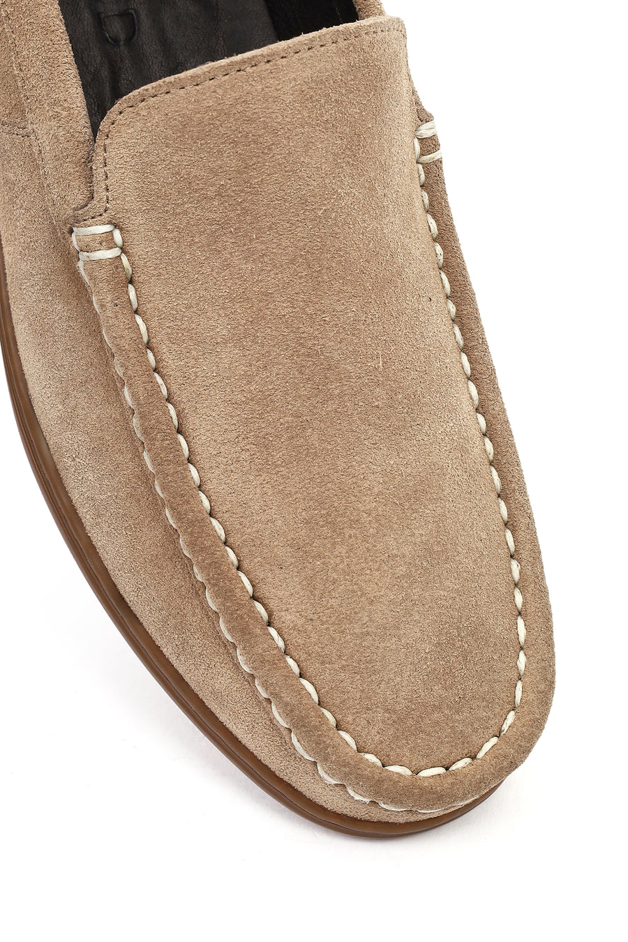 Erkek Vizon Süet Deri Casual Loafer