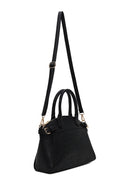 Woman Black Long-Strap Croc-Pattern Classic Shoulder Bag | Derimod
