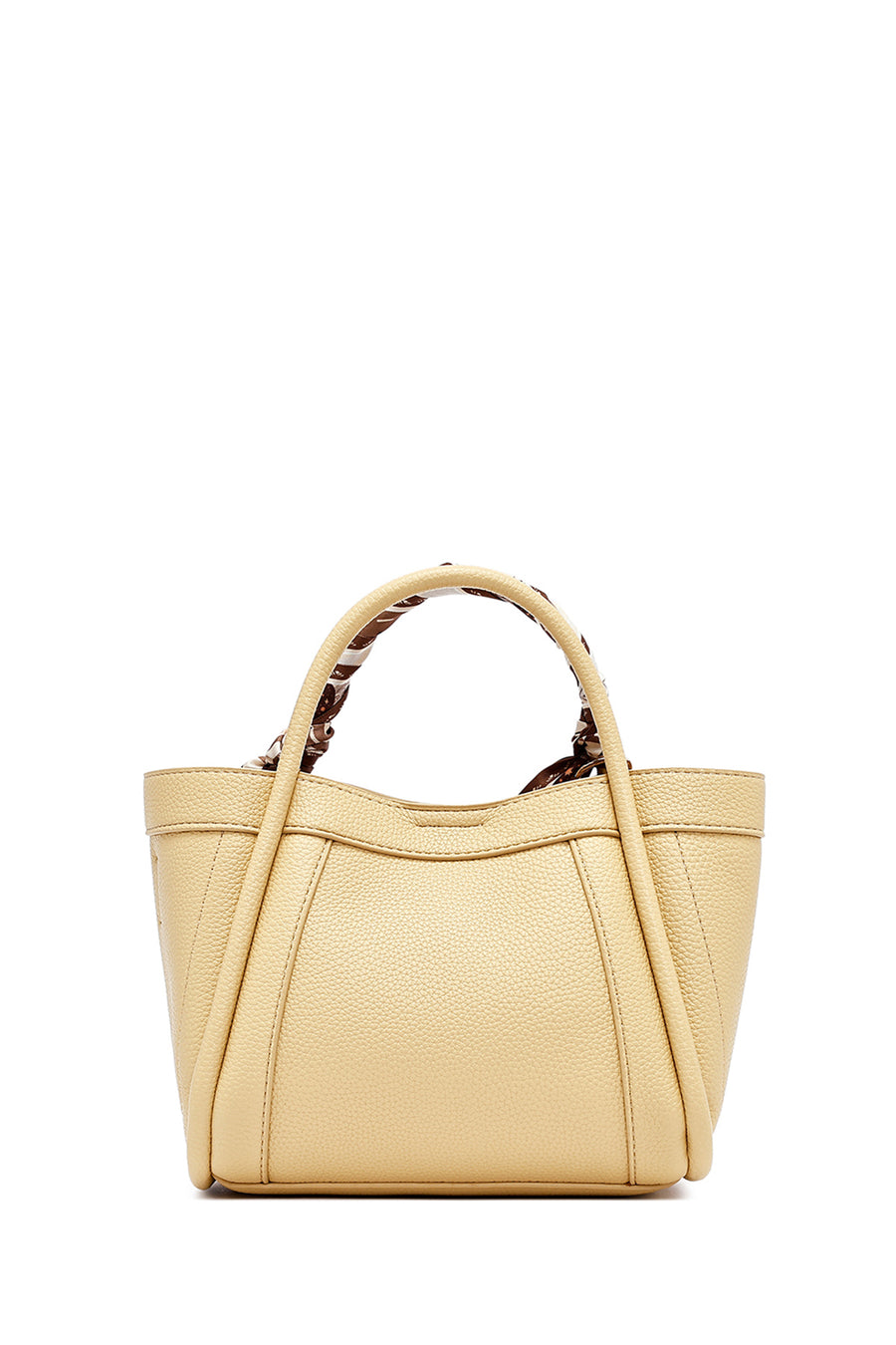 Women's Yellow Long Strap Accessorized Shoulder Bag