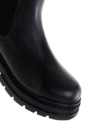 Women's Black Leather Chelsea Boots | Derimod