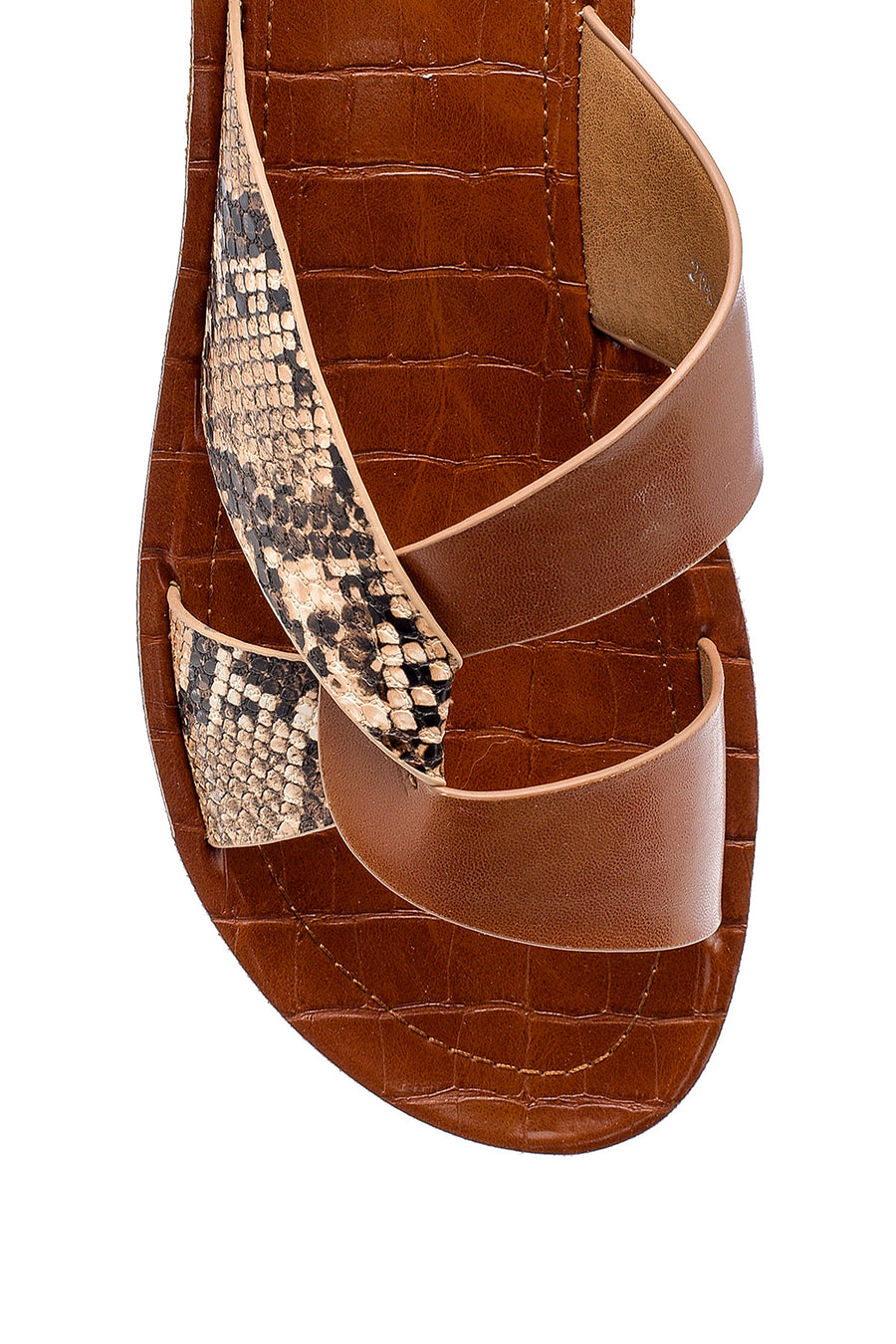 Women's Snakeskin Patterned Slippers