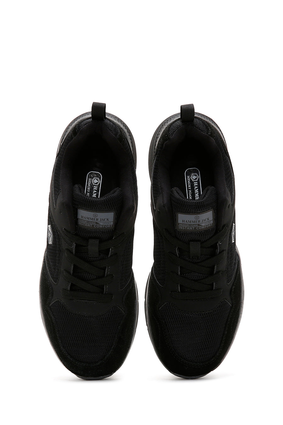 Hammer Jack Men's Black Thick Soled Sneaker