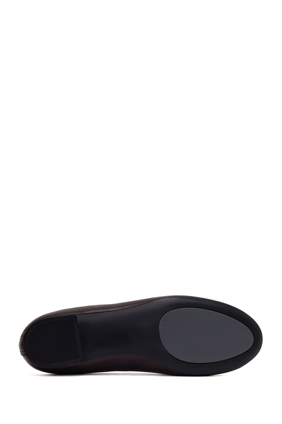 Woman Brown Leather Ballet Flat