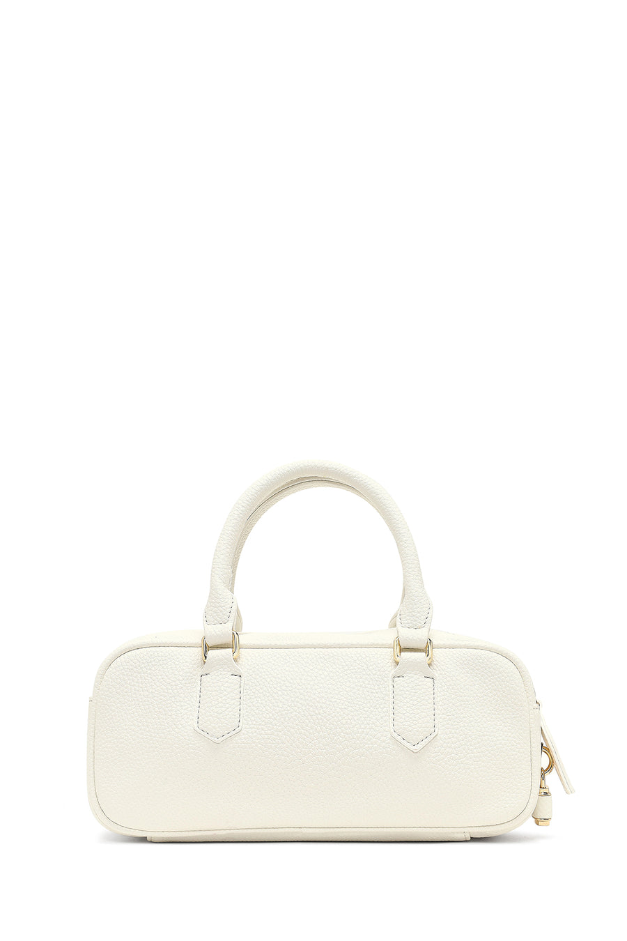 Women's White Long Strap Patterned Shoulder Bag