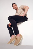 Men's Beige Lace-up Suede Leather Casual Shoes | Derimod