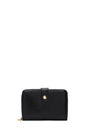 Women's Black Patent Leather Wallet | Derimod