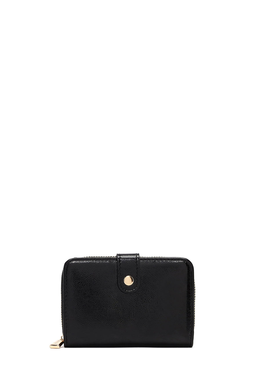 Women's Black Patent Leather Wallet