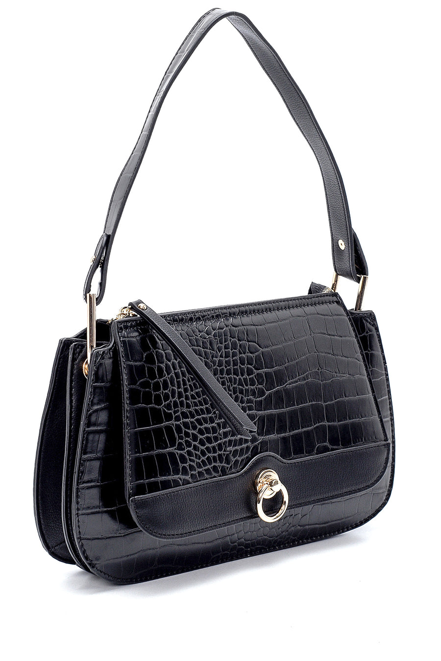 Women's Crocodile Patterned Shoulder Bag