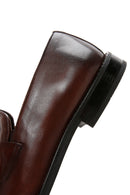 Men's Brown Plus Size Leather Classic Shoes | Derimod