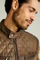 Adrian Men's Leather Jacket | Derimod